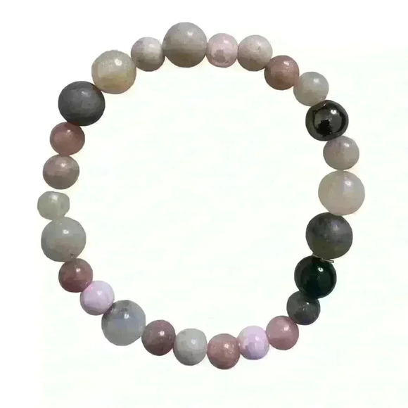 Handmade Beaded Stretch Bracelet. Unisex - Picture 2 of 2